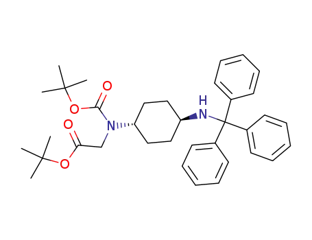 tert-butyl trans-[4-(triphenylmethylamino)cyclohexyl-N-(tert-butoxycarbonyl)amino]acetate