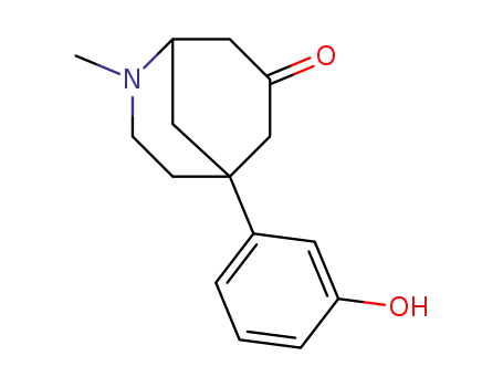 5-(3-hydroxyphenyl)-2-methyl-2-azabicyclo<3.3.1>nonan-7-one