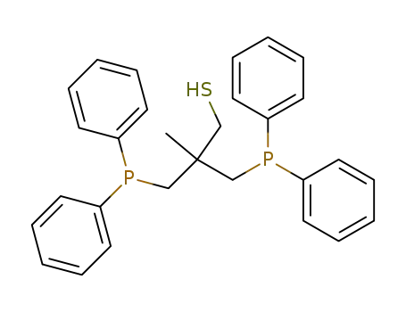Molecular Structure of 161202-62-6 (3-diphenylphosphanyl-2-diphenylphosphanylmethyl-2-methyl-1-propanethiol)
