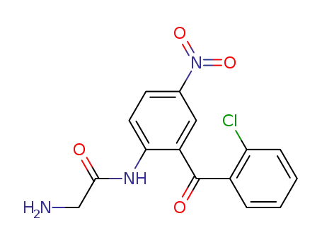 Molecular Structure of 17714-02-2 (2-AMino-N-[2-(2-chlorobenzoyl)-4-nitrophenyl]acetaMide
(ClonazepaM IMpurity))