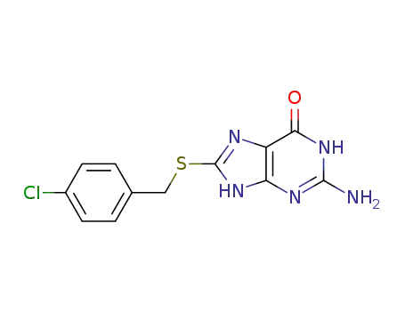 2-amino-8-((4-chlorobenzyl)thio)-1,9-dihydro-6H-purin-6-one