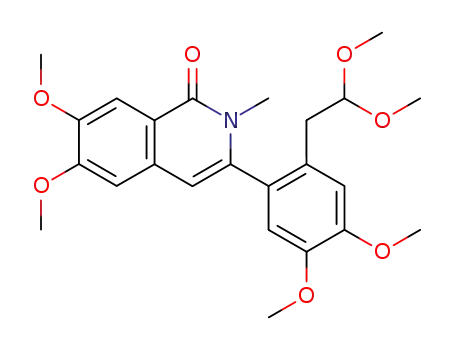 6,7-dimethoxy-3-[2-(2',2-dimethoxyethyl)-4,5-dimethoxyphenyl]-2-methyl-1(2H)-isoquinolinone