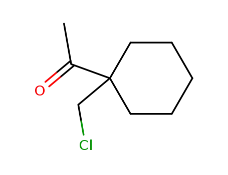 Molecular Structure of 115437-03-1 (Ethanone, 1-[1-(chloromethyl)cyclohexyl]-)