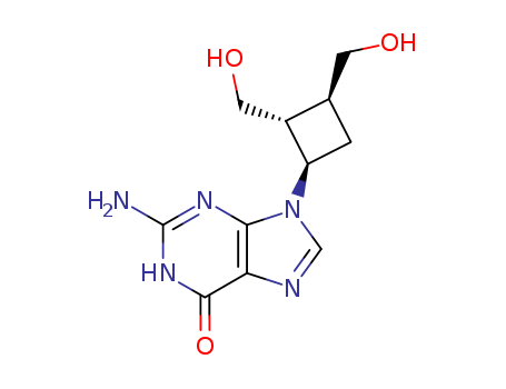 6H-Purin-6-one,2-amino-9-[(1R,2R,3S)-2,3-bis(hydroxymethyl)cyclobutyl]-1,9-dihydro-(127759-89-1)