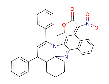 (E)-5a,6,7,9a-Tetrahydro-5a,6-tetramethylene-11-[ethoxycarbonyl(nitro)methylene]naphtho[1',2':4,5]imidazo[1,2-a]pyridine