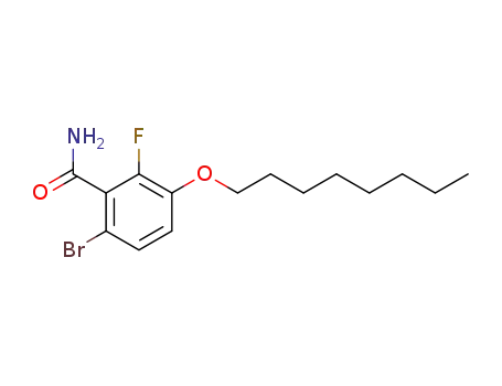 6-Bromo-2-fluoro-3-octyloxybenzamide