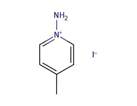Molecular Structure of 7583-92-8 (Pyridinium, 1-amino-4-methyl-, iodide)