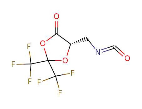 1,3-Dioxolan-4-one, 5-(isocyanatomethyl)-2,2-bis(trifluoromethyl)-, (5S)-