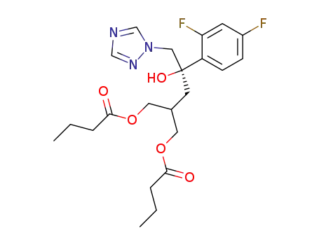Butyric acid (R)-2-butyryloxymethyl-4-(2,4-difluoro-phenyl)-4-hydroxy-5-[1,2,4]triazol-1-yl-pentyl ester