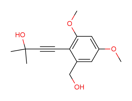2-methyl-4-<2,4-dimethoxy-6-(hydroxymethyl)phenyl>-3-butyn-2-ol