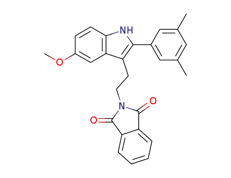 Molecular Structure of 192182-36-8 (2-{2-[2-(3,5-Dimethyl-phenyl)-5-methoxy-1H-indol-3-yl]-ethyl}-isoindole-1,3-dione)