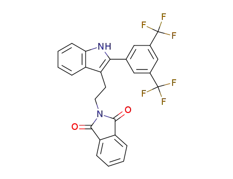 2-{2-[2-(3,5-Bis-trifluoromethyl-phenyl)-1H-indol-3-yl]-ethyl}-isoindole-1,3-dione