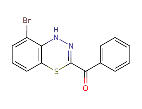 Molecular Structure of 154776-65-5 (Methanone, (8-bromo-1H-4,1,2-benzothiadiazin-3-yl)phenyl-)