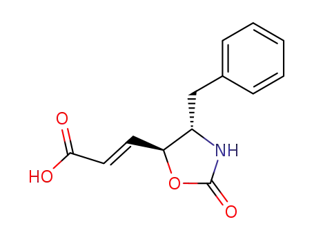 (E)-3-((4S,5S)-4-Benzyl-2-oxo-oxazolidin-5-yl)-acrylic acid