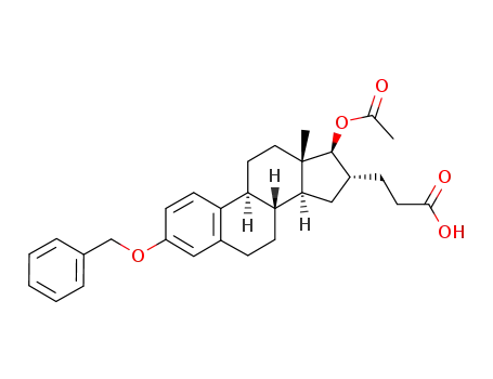 3-(3-benzyloxy-17β-acetoxyestra-1,3,5(10)-trien-16α-yl)propanoic acid