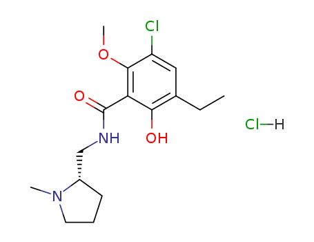 Benzamide,3-chloro-5-ethyl-6-hydroxy-2-methoxy-N-[(1-methyl-2-pyrrolidinyl)methyl]-,monohydrochloride, (S)- (9CI)