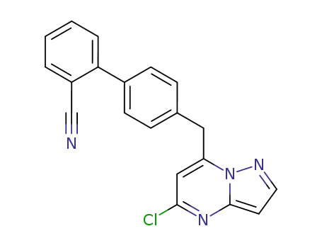 5-chloro-7-<<2'-cyanobiphenyl-4-yl>methyl>pyrazolo<1,5-a>pyrimidine
