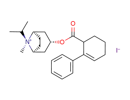 endo-syn-8-methyl-8-(1-methylethyl)-3-<<2-phenyl-2-cyclohexene-1-yl)-carbonyl>oxy>-8-azoniabicyclo<3.2.1>octane iodide