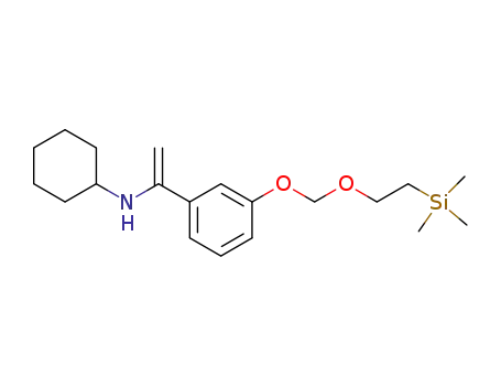 Cyclohexyl-{1-[3-(2-trimethylsilanyl-ethoxymethoxy)-phenyl]-vinyl}-amine