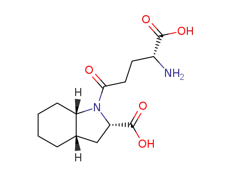 Molecular Structure of 116586-21-1 ((2S,3aS,7aS)-1-(γ-D-glutamyl)octahydro-1H-indole-2-carboxylic acid)