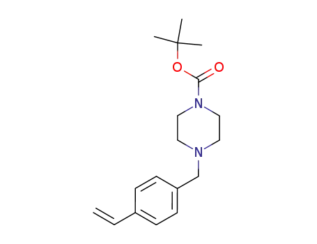 Molecular Structure of 84433-27-2 (1-Piperazinecarboxylic acid, 4-[(4-ethenylphenyl)methyl]-,
1,1-dimethylethyl ester)