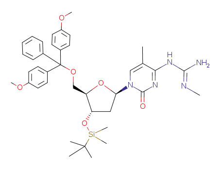3'-O-t-butyldimethylsilyl-5'-O-dimethoxytrityl-1-[4-(N-methylguanidine)-5-methylpyrimidin-2(1H)-onyl]-β-D-2'-deoxyriboside