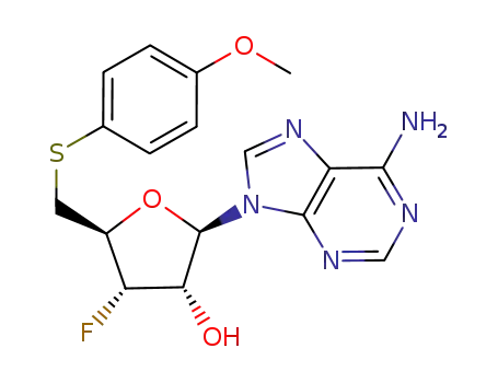 3'-deoxy-3'-fluoro-5'-S-(4-methoxyphenyl)-5'-thioadenosine