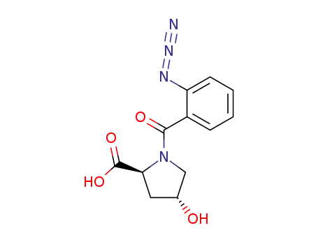Molecular Structure of 166451-20-3 (L-Proline, 1-(2-azidobenzoyl)-4-hydroxy-, trans-)