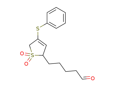 5-(1,1-Dioxo-4-phenylsulfanyl-2,5-dihydro-1H-1λ<sup>6</sup>-thiophen-2-yl)-pentanal