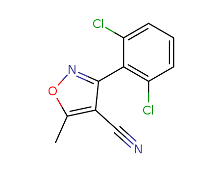 3-(2,6-DICHLOROPHENYL)-5-METHYL-4-ISOXAZOLECARBONITRILE
