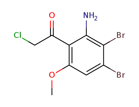 2-Amino-3,4-dibromo-6-methoxy-α-chloroacetophenone
