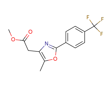 2-[2-[4-trifluoromethylphenyl)-5-methyl-1,3-oxazol-4-yl]acetic acid methyl ester