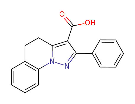 Molecular Structure of 60230-81-1 (Pyrazolo[1,5-a]quinoline-3-carboxylic acid, 4,5-dihydro-2-phenyl-)