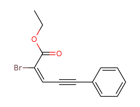 (2E)-ethyl 2-bromo-5-phenylpent-2-en-4-ynoate
