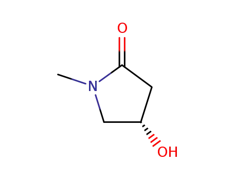 Molecular Structure of 141629-21-2 ((S)-4-hydroxy-1-methyl-2-oxopyrrolidine)