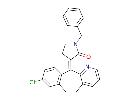 1-Benzyl-3-[8-chloro-5,6-dihydro-benzo[5,6]cyclohepta[1,2-b]pyridin-(11Z)-ylidene]-pyrrolidin-2-one
