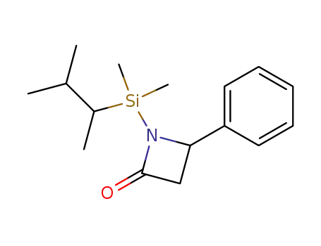 Molecular Structure of 185313-27-3 (2-Azetidinone, 1-[(1,2-dimethylpropyl)dimethylsilyl]-4-phenyl-)