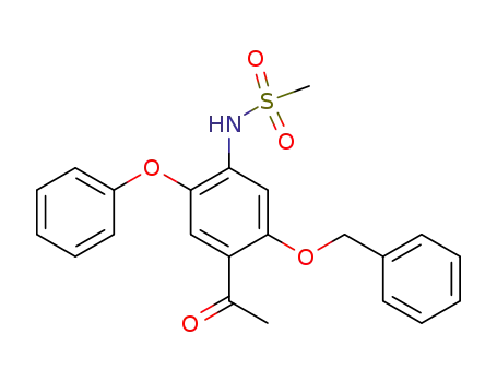 <i>N</i>-(4-acetyl-5-benzyloxy-2-phenoxy-phenyl)-methanesulfonamide