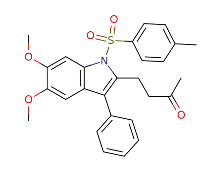 4-[5,6-dimethoxy-1-(4-methylphenylsulfonyl)-3-phenyl-1H-2-indolyl]-2-butanone
