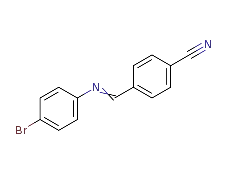 Molecular Structure of 147300-16-1 (Benzonitrile, 4-[[(4-bromophenyl)imino]methyl]-)