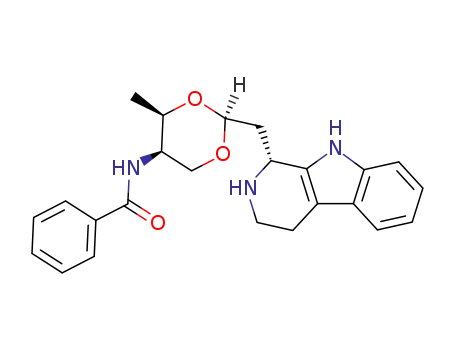(1R,2'S,4'R,5'R)-1-(5'-benzoylamino-4'-methyl-1',3'-dioxane-2'-yl)methyl-1,2,3,4-tetrahydrocarboline-3-carboline