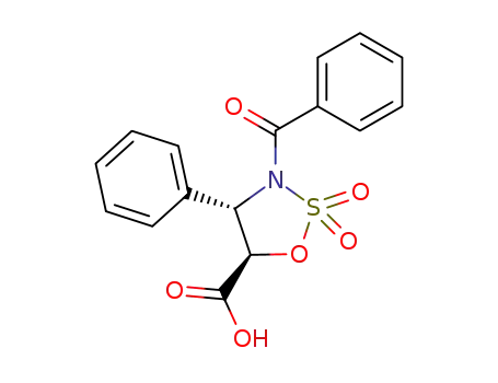 3-N-benzoyl-4-phenyl-(4S,5R)-2,2-dioxo-1,2,3-oxathiazolidine carboxylic acid