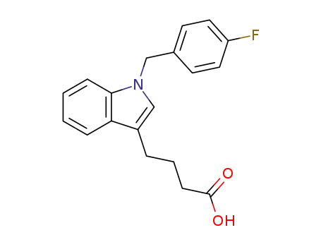 Molecular Structure of 903138-79-4 (4-[1-(4-fluoro-benzyl)-1<i>H</i>-indol-3-yl]-butyric acid)