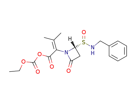 ethoxycarbonyl 2-<(2R,S<sub>S</sub>)-2-benzylsulfinamoyl-4-oxoazetidin-1-yl>-3-methylbut-2-enoate