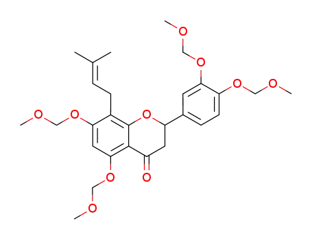 8-(3,3-dimethylallyl)-5,7,3',4'-tetrakis(methoxymethoxy)flavanone