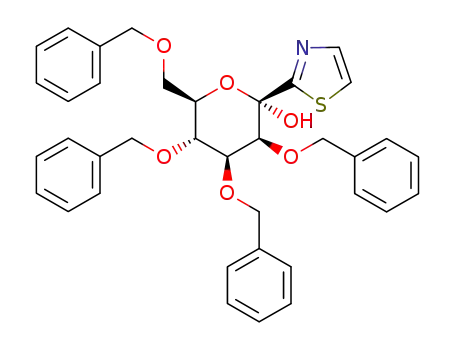 2,3,4,6-Tetra-O-benzyl-1-(2-thiazolyl)-α-D-mannopyranose