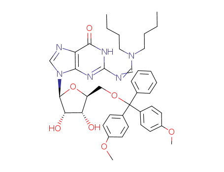 2-N-((di-n-butylamino)-methylene)-5'-O-(4,4'-dimethoxytrityl)-L-guanosine