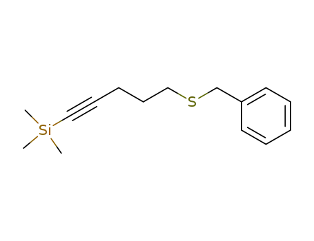 5-(benzylthio)-1-(trimethylsilyl)-1-pentyne