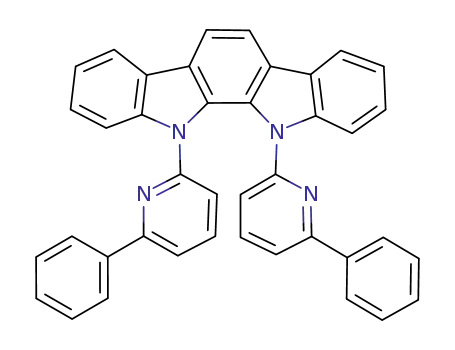Molecular Structure of 1247053-58-2 (11,12-bis(6-phenylpyridin-2-yl)-indolo[2,3-a]carbazole)