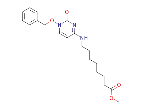 Octanoic acid,
8-[[1,2-dihydro-2-oxo-1-(phenylmethoxy)-4-pyrimidinyl]amino]-, methyl
ester